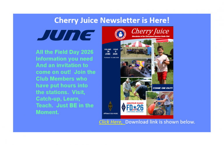 JUNE Cherry Juice Newsletter Ad